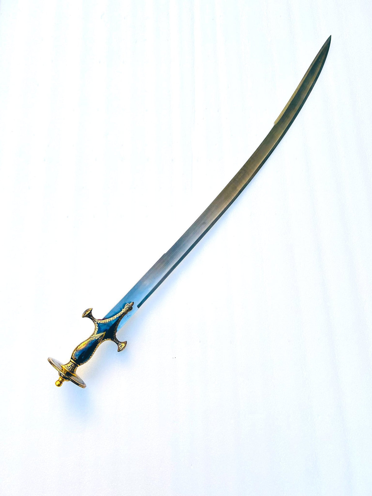 Gold Koftgari work Sirohi with High Carbon Blade